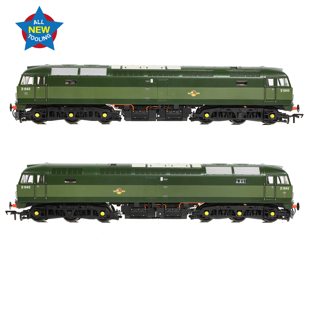 35-410B Bachmann Class 47/0 D1940 BR Two-Tone Green (Small Yellow ends) 35-410B Bachmann Class 47/0 D1940 BR Two-Tone Green (Small Yellow ends)