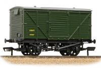 37-806A Bachmann LMS 12T Planked Ventilated Van ARMY Green