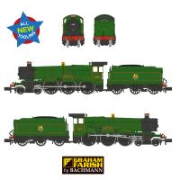 372-010 Graham Farish GWR 49XX 4962 Ragley Hall BR Lined Green