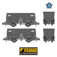 373-378 Graham Farish NER P7 Coal Hopper NCB Black