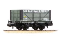 377-150C Graham Farish 8 Plank Wagon Fixed Ends 'Stewarts & Lloy