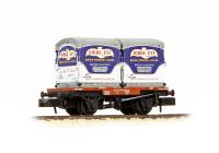 377-341C Graham Farish Conflat Wagon BR Bauxite (Early) with x2
