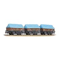 377-491 Graham Farish 5 Plank China Clay 3-Wagon Pack BR Bauxite