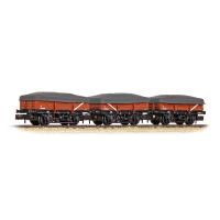 377-492 Graham Farish 5 Plank China Clay 3-Wagon Pack BR Bauxite