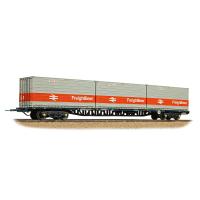 38-626A Bachmann BR FFA Inner Flat BR Blue, 3 x Type L Freightli