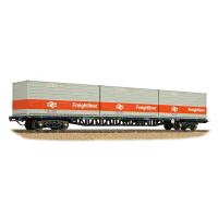 38-626B Bachmann BR FFA Inner Flat BR Blue, 3 x Type L Freightli
