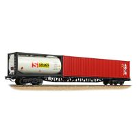 38-628C Bachmann BR FFA Inner Flat BR Blue (TOPS), 40ft & Tank I