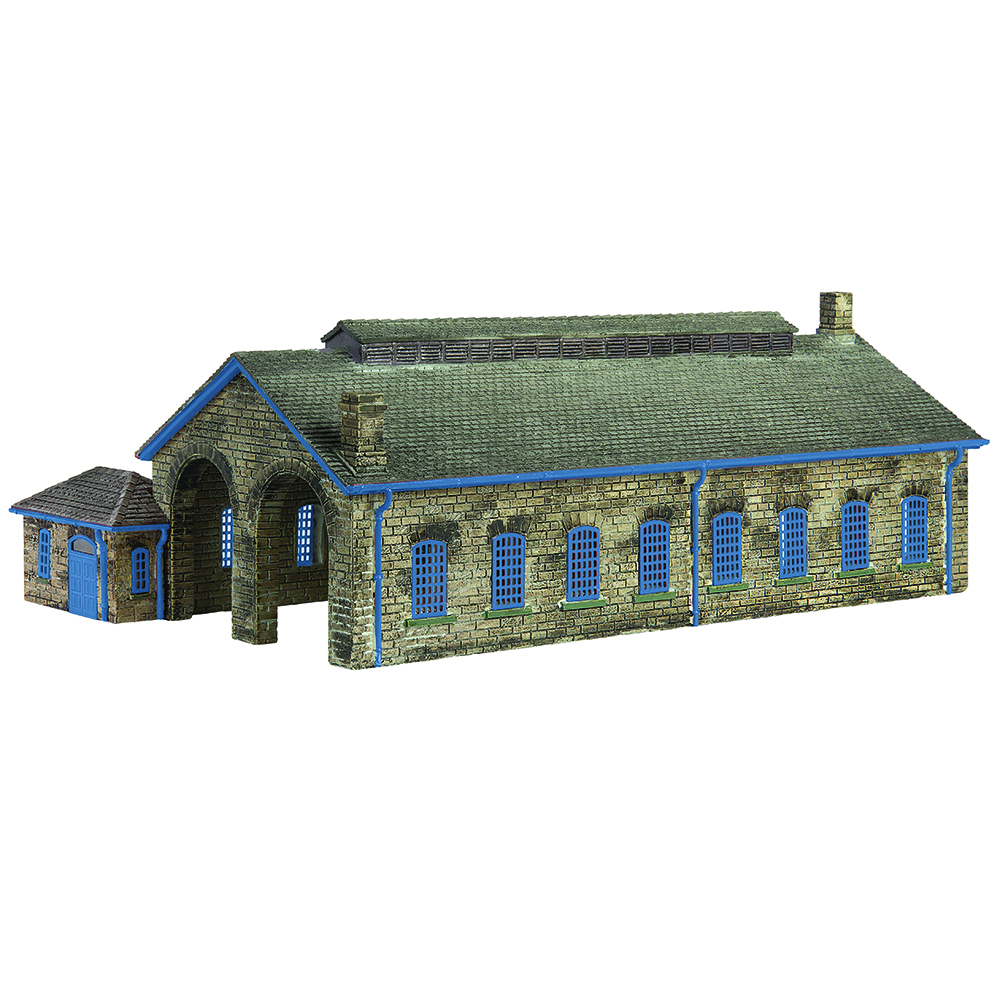 42-0157B Graham Farish Scenecraft Two Road Stone Engine Shed