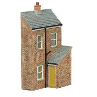 42-0216Y Graham Farish Scenecraft Low Relief Rear Of Terrace - Left Hand, Yellow Door