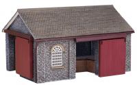 42-170R Graham Farish Scenecraft Shillingstone Goods Shed Red