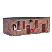 44-0054R Bachmann Scenecraft Depot Mess Room and Toilet - Red Doors