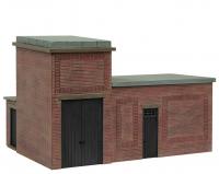 44-0181B Bachmann Scenecraft Lineside Brick Substation Black