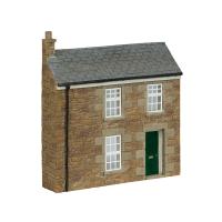 44-0220B Bachmann Scenecraft Low Relief Stone Terrace Right Hand Door Green