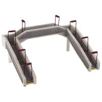 44-023R Bachmann Scenecraft Concrete Footbridge - Red