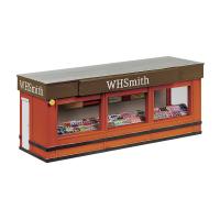44-1021A Bachmann Scenecraft Newsagent Platform Kiosk - Orange & Brown