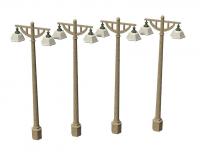 44-594 Bachmann Scenecraft Southern Platform Lamps x 4