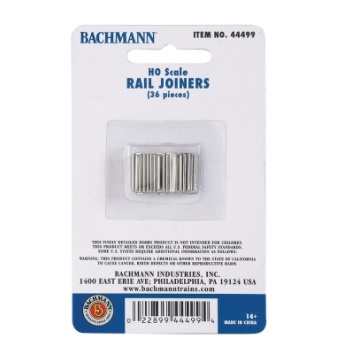44499 Bachmann Rail Joiners - Pack of 36
