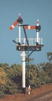 468 Ratio GWR Round Post Bracket Signal