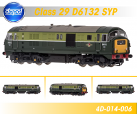 4D-014-006 Dapol Class 29 Diesel number D6132 - BR Two Tone Green with small yellow panels