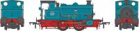 4S-024-010S Dapol HL 0-4-0 'Taw' ICI Roundel Lined Blue