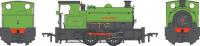4S-024-011D Dapol HL 0-4-0 No.4 FD & EC Green Lined Black