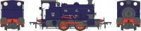 4S-024-014D Dapol HL 0-4-0 No.25 NCB Lined Dark Blue