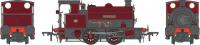 4S-024-016 Dapol HL 0-4-0 'Fearless' Maroon Lined Straw