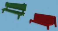 5180 model scene Platform Seats - Green (Pack of 12).