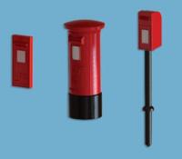 5191 model scene Post Boxes (Pack of 9).