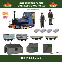 70-004SF Bachmann Narrow Gauge NG7 Duchess SOUND FITTED Starter Pack