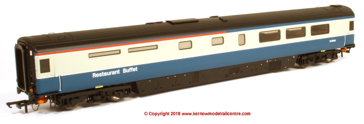 763RB001B Oxford Rail Mk3a Restaurant Unclassified Buffet Coach number M10005 in BR Blue and Grey livery