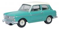 76AA008 Oxford Diecast Austin A40 MkII Fern Green/Snowberry White