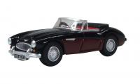 76AH3006 Oxford Diecast Austin Healey 3000 Black/Burgundy