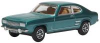 76CP003 Oxford Diecast Ford Capri Mk1 Aquatic Jade