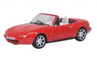 76MAZ001 Oxford Diecast Mazda MX5 Mk1 (Open) Classic Red