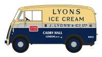 76MJ013 Oxford Diecast Morris J Type Van Lyons Ice Cream