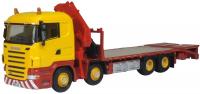 76SCL005 Oxford Diecast Scania Crane Lorry Yellow