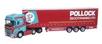 76SNG002 Oxford Diecast Scania S Series Curtainside Pollock.