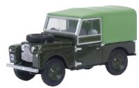 76LAN188024 Oxford Diecast Land Rover Series I 88'' Canvas Bronze Green Plimsoll