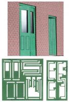 7C-000-001 Dapol Kitmaster Working Station Doors Green