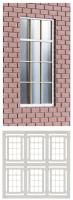7C-001-001 Dapol Kitmaster 6 x Rectangular Industrial Windows