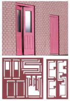 7C-000-002 Dapol Kitmaster Working Station Doors Red