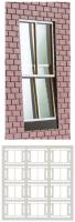 7C-001-003 Dapol Kitmaster 6 x 4 Pane Sash Windows