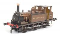 7S-010-016 Dapol A1 Terrier 0-6-0 Steam Locomotive number 672 "Fenchurch" in LBSCR Marsh Brown livery