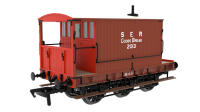 931016 Rapido SECR 6 Wheel Brake Van - No. 2013 - SER Brown