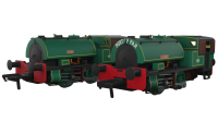 968501 Rapido Port of Par Bagnalls Twin Pack - Lined Dark Green