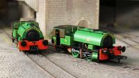 968502 Rapido Port of Par Bagnalls Twin Pack - Lined Light Green