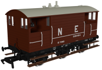 975007 Rapido GCR 15T 6w Brake - LNER Bauxite pre-1936 No.509494