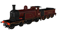 982502 Rapido Caledonian Single No.123 - LMS Lined Red No.14010