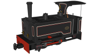 986003 Rapido Kerr Stuart Sirdar - Lined Black